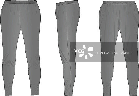 灰色运动裤图片素材