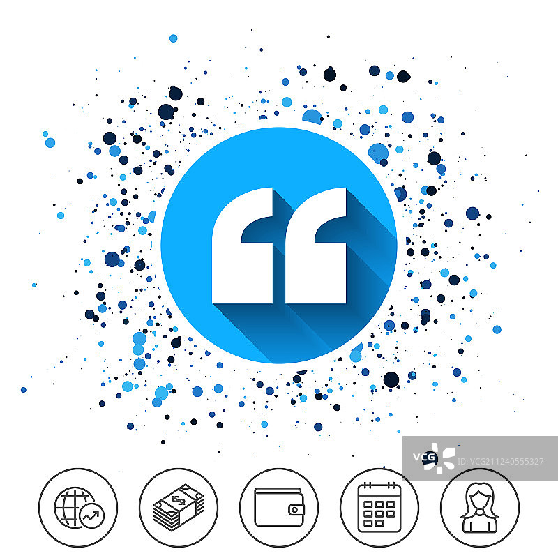 引语标志图标，带引号符号图片素材