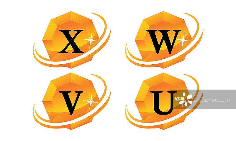 钻石光泽模板套装图片素材