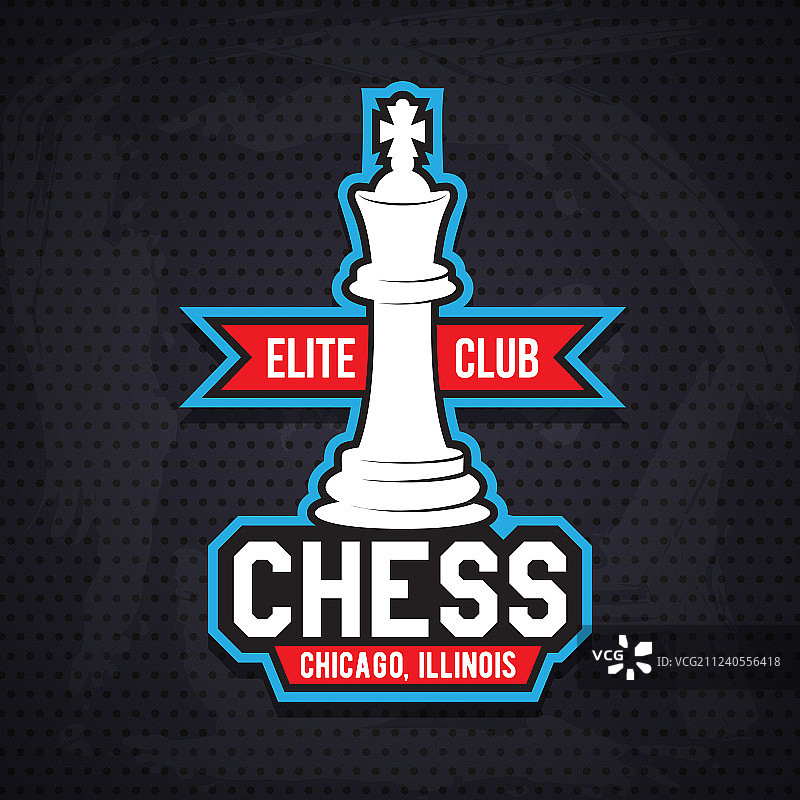 国际象棋杯子Logo或标志模板图片素材