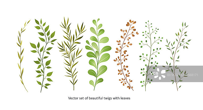 手绘水彩风格自然图片素材