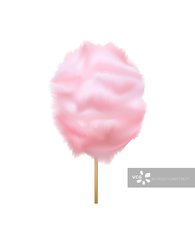 逼真细腻的3D粉色棉花糖图片素材