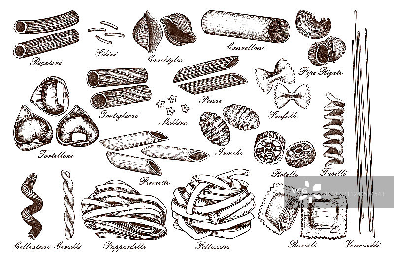 意大利面合集图片素材