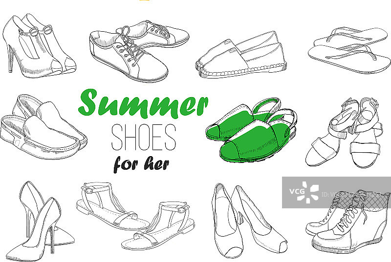 手绘人物图形图片素材