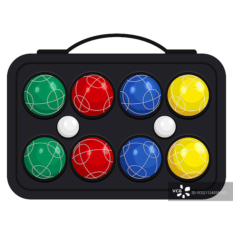 法式滚球套装图片素材