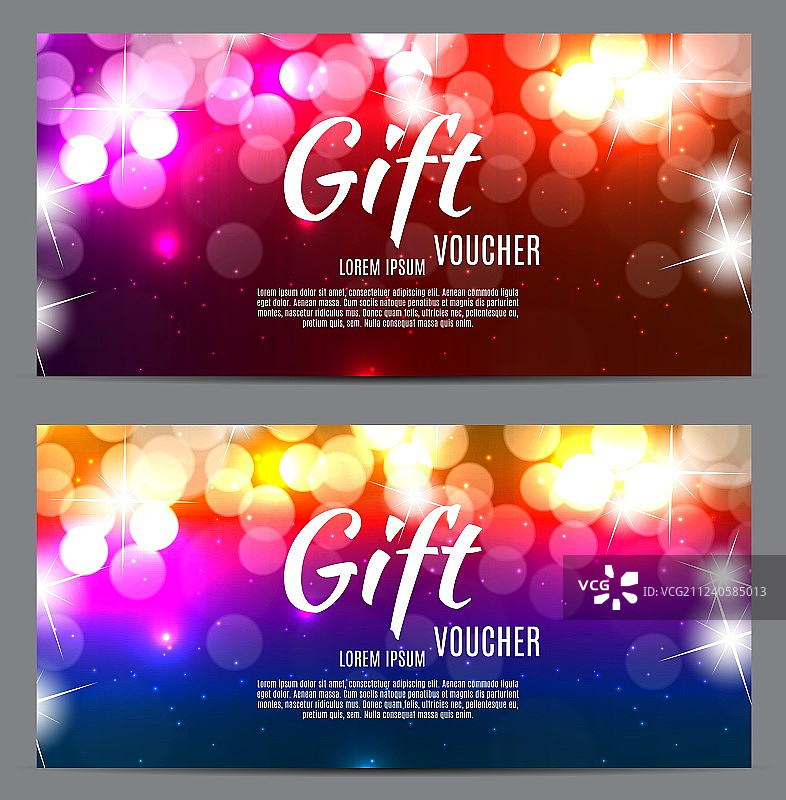 圣诞和新年礼品券折扣图片素材