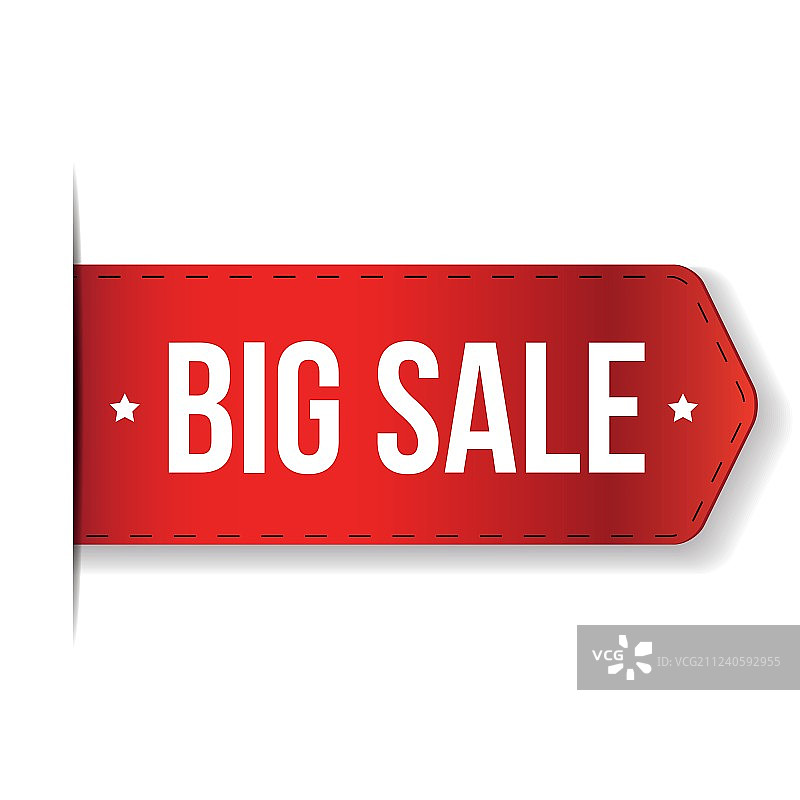 红色丝带大促销banner图片素材