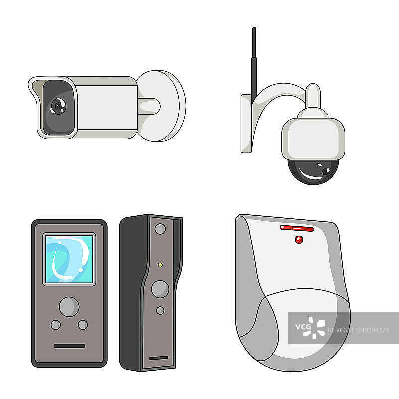 闭路电视和摄像机标志图片素材