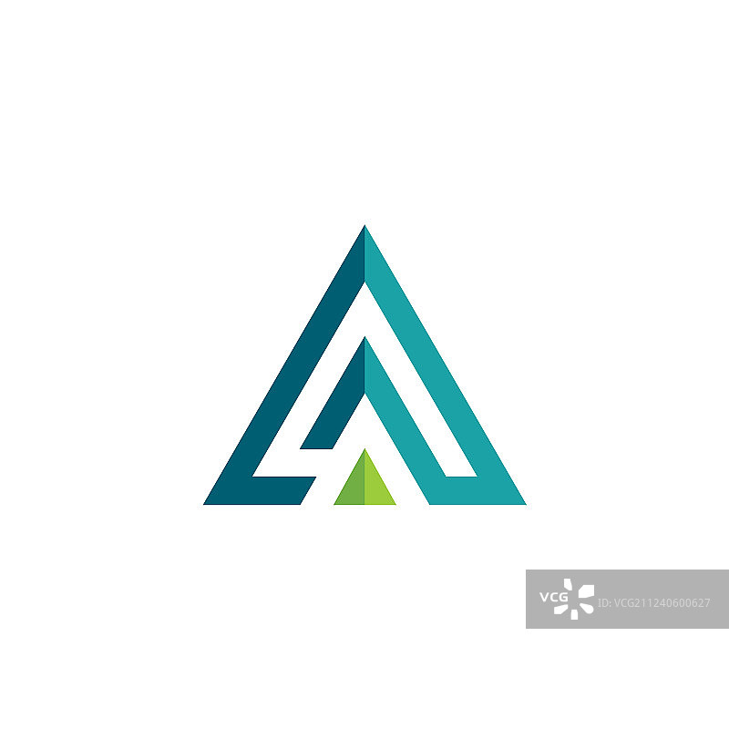 三角形3D金字塔标志图片素材