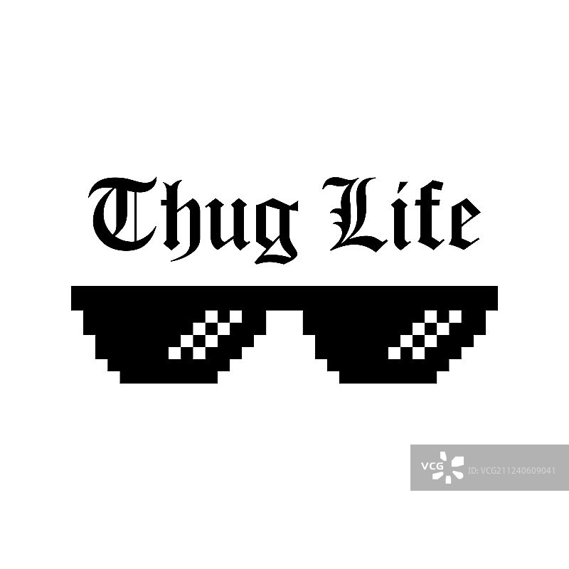 像素眼镜创意设计图片素材