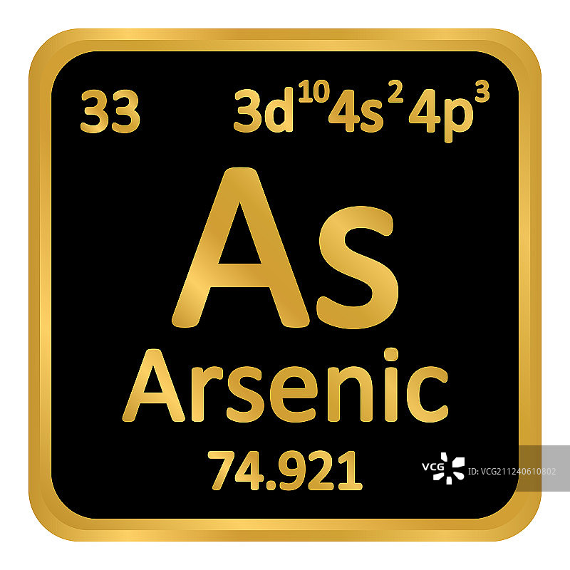 元素周期表元素砷图标图片素材