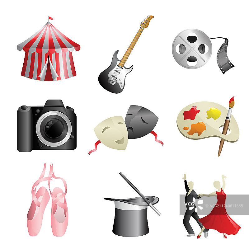 艺术娱乐图标图片素材