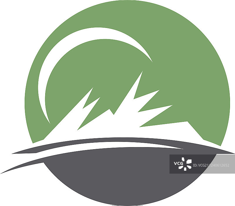 山峰图标Logo模板图片素材