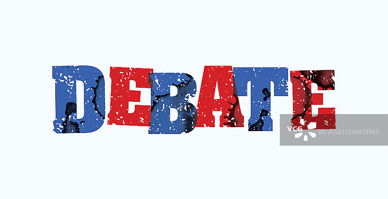 辩论概念印章文字艺术图片素材