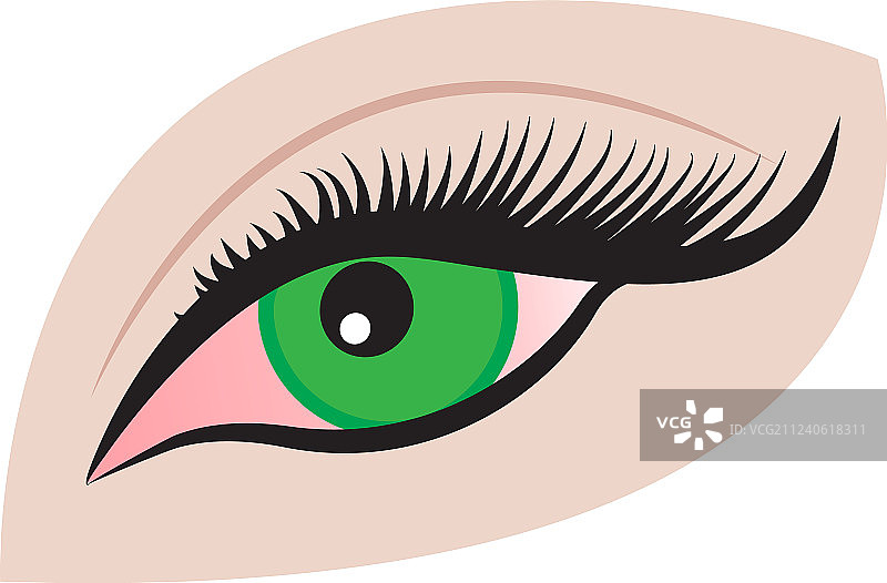 因疲劳而发红的眼睛图片素材