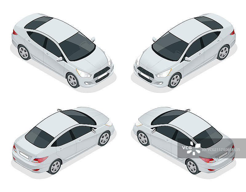 2.5D轿车紧凑型混合动力车合集图片素材