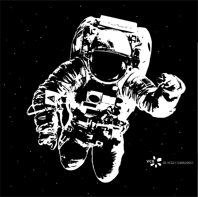 太空背景宇航员图片素材