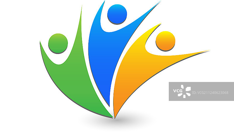 团队合作：人们一起工作图标图片素材