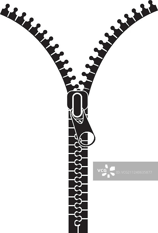 拉链关闭隔离图标图片素材