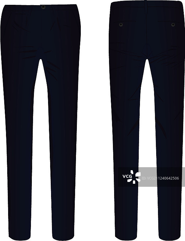 黑色优雅长裤图片素材