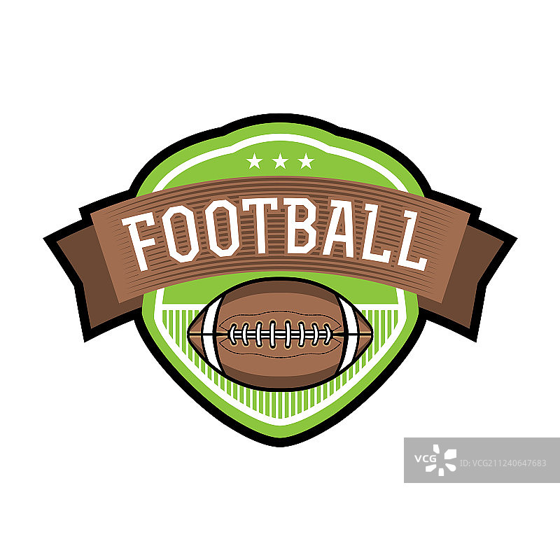美式橄榄球标志徽章图片素材
