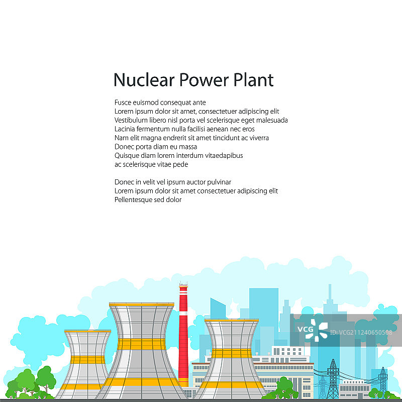 核电站宣传单图片素材