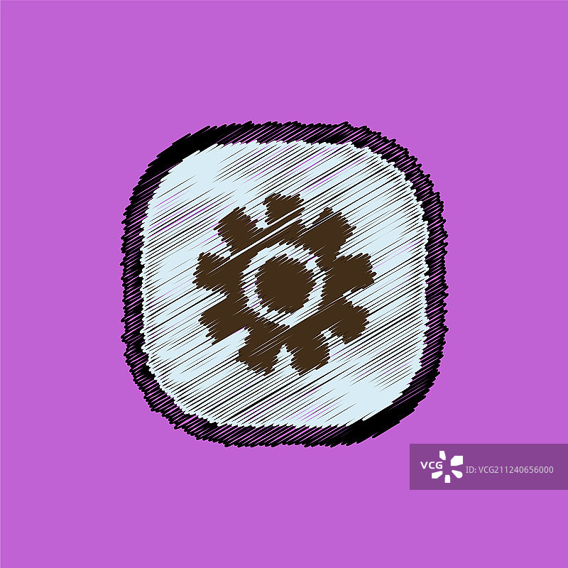 扁平风格设计音乐按钮图标合集图片素材