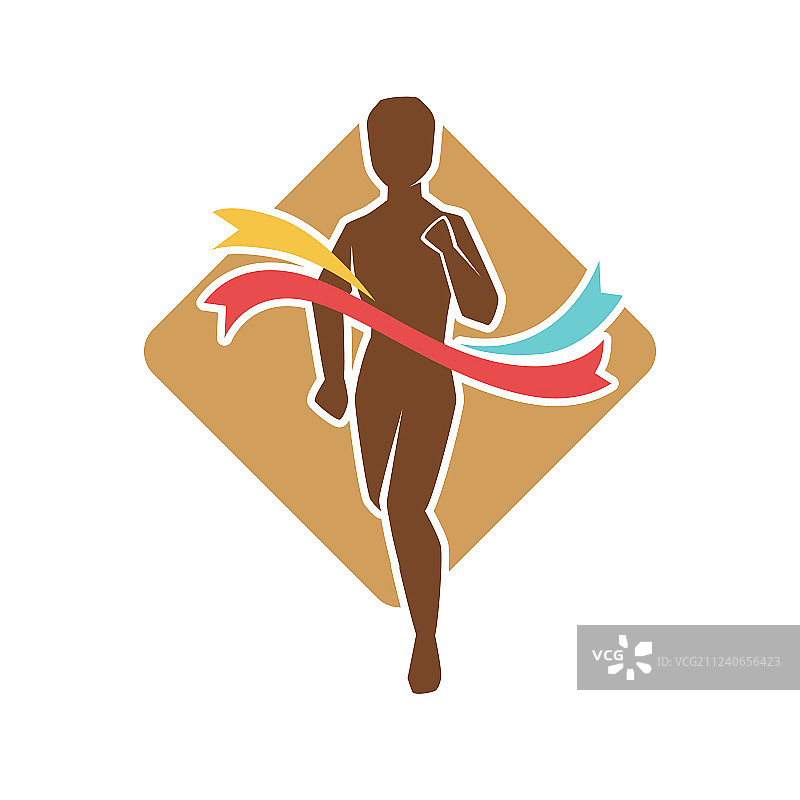 奔跑比赛剪影背景男人图片素材