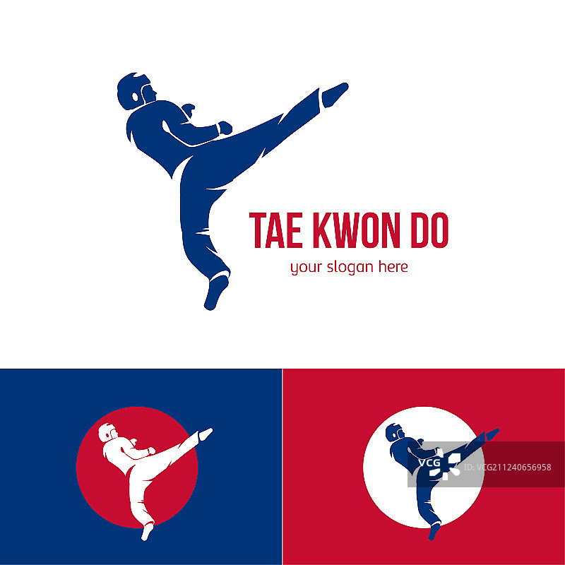 跆拳道标志模板武术徽章图片素材