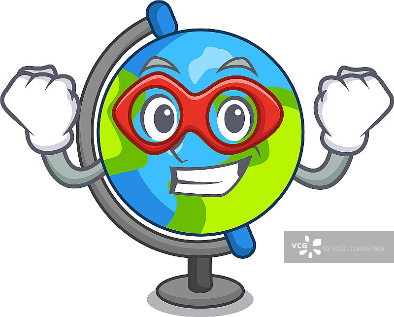 超级英雄地球卡通形象图片素材