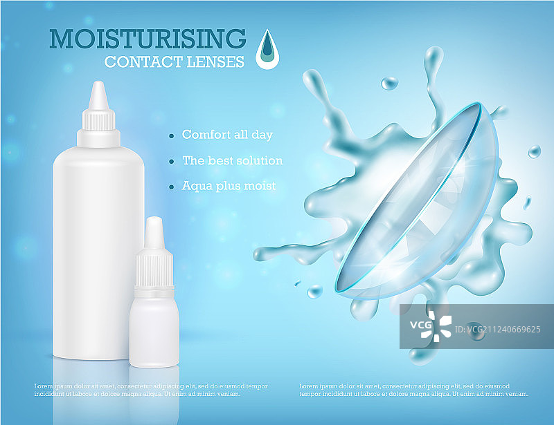 隐形眼镜保湿成分图片素材