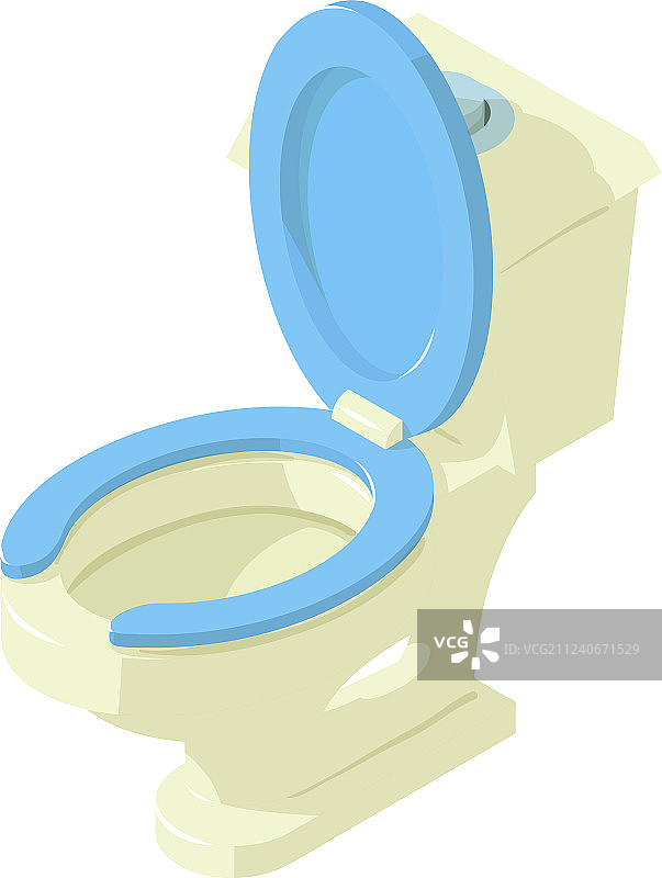 盥洗室等距风格图标图片素材