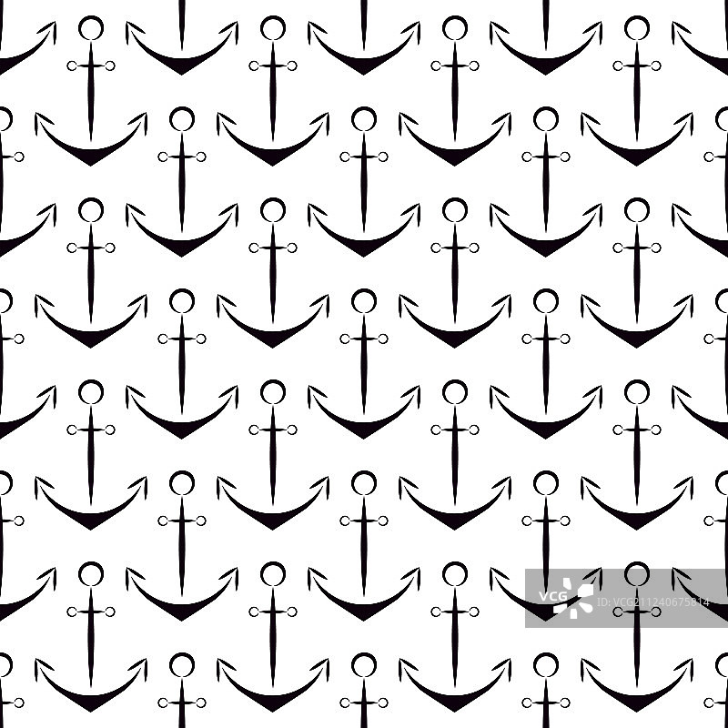 水锚无缝图案海洋风图片素材