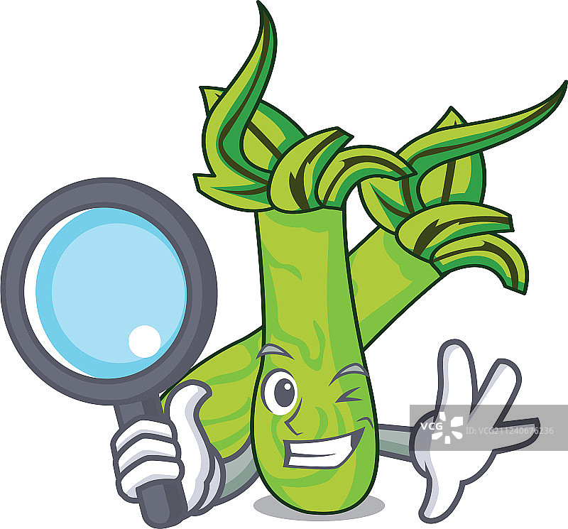 芥末侦探卡通角色图片素材