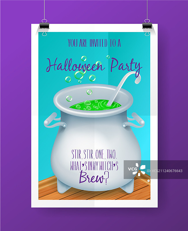 万圣节派对手绘邀请海报图片素材