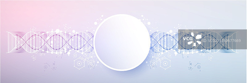 带有3D效果的科学壁纸或banner图片素材