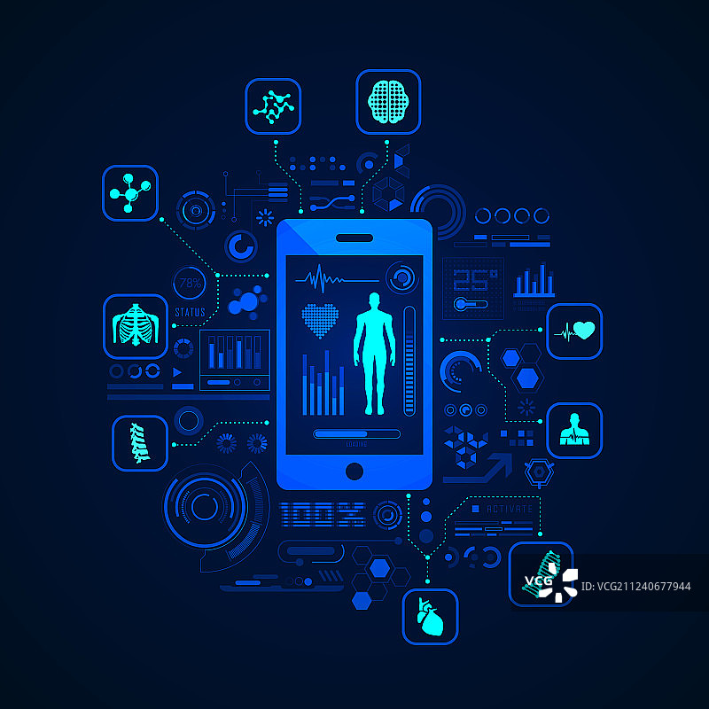 医疗保健App图片素材