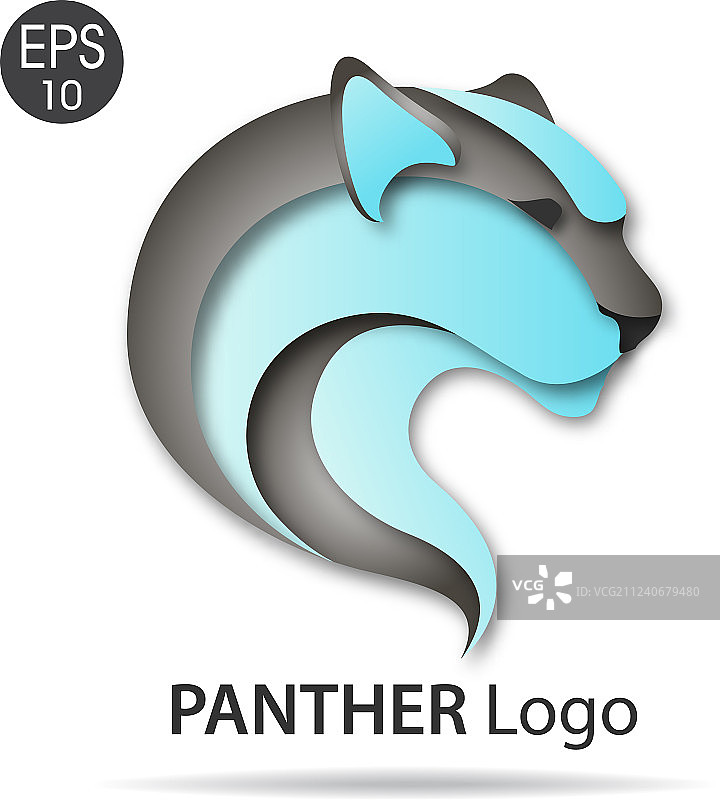 美洲豹标志颜色图片素材