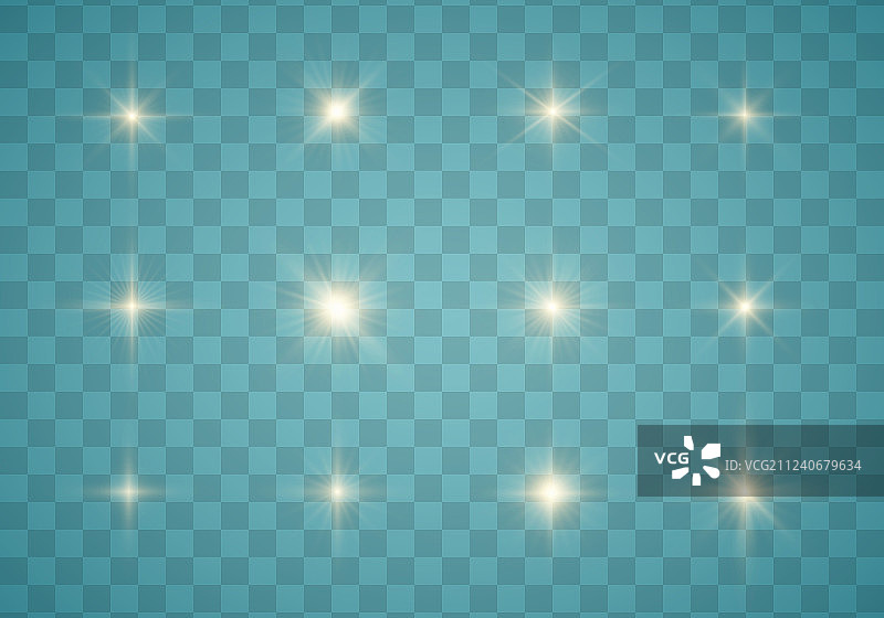 光芒和星星图片素材