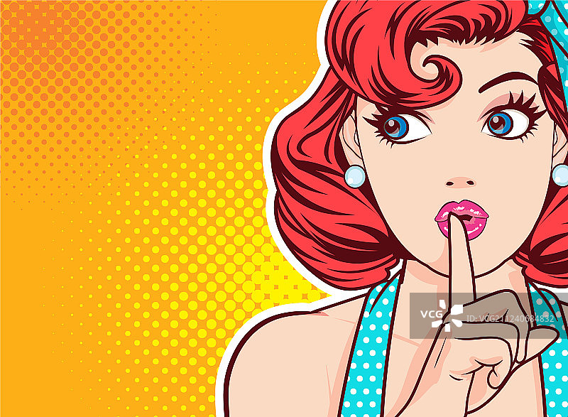 保持沉默的女人图片素材