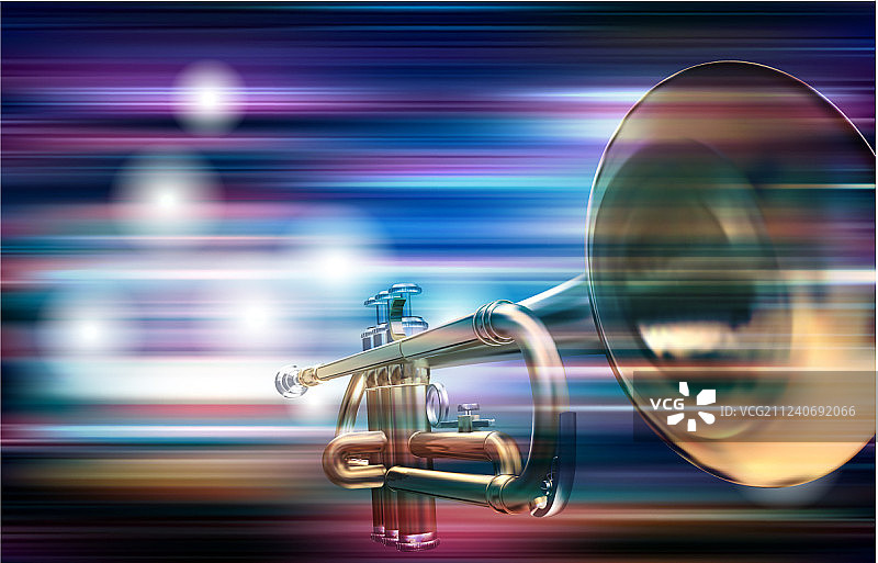 带有小号的抽象纹理背景图片素材