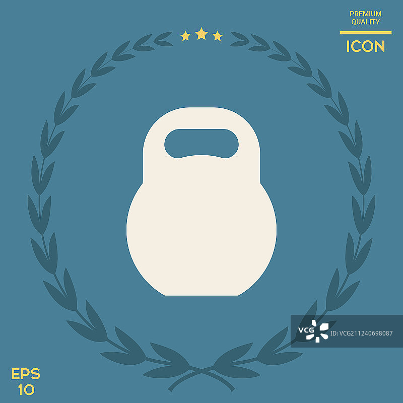 壶铃图标符号图片素材