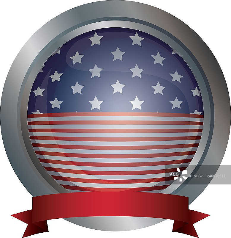 美国国旗按钮设计图片素材