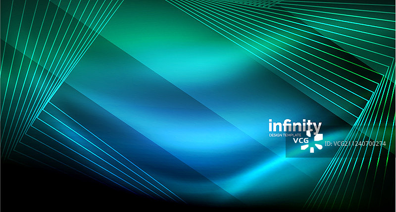 闪亮的直线在黑暗的背景技术图片素材