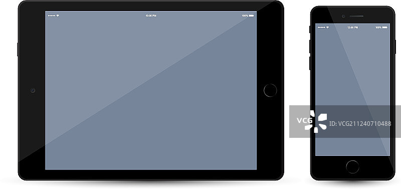 平板电脑和手机样机图片素材
