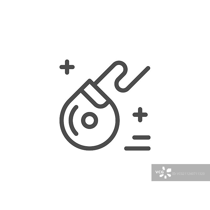 牙线线条图标图片素材