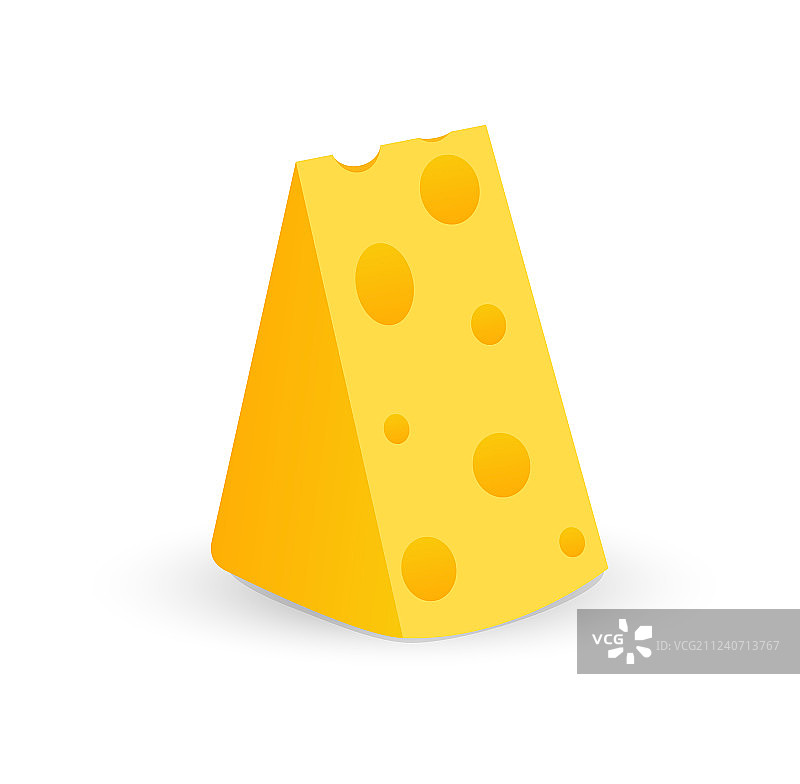 带孔的瑞士奶酪块图片素材