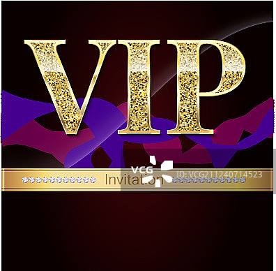 金色专属VIP标签图片素材