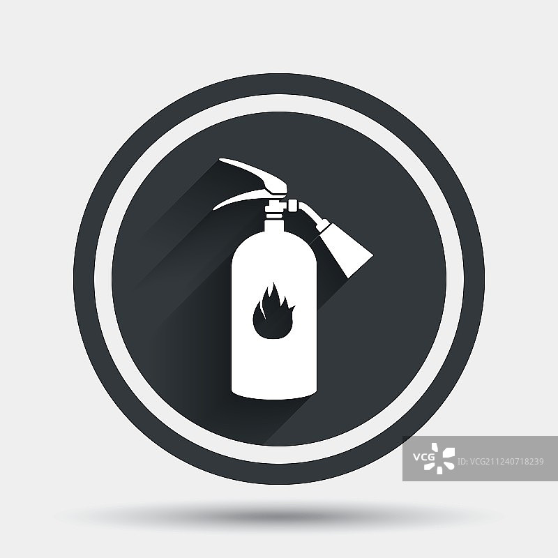 灭火器标志图标，消防安全标志图片素材