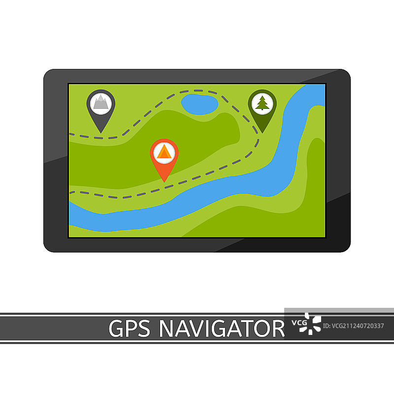 GPS导航仪图标图片素材